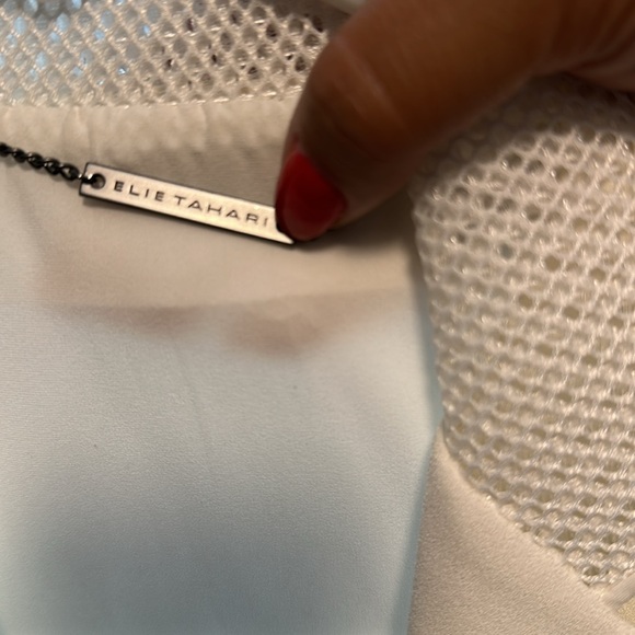 Elie tahari blazer with mesh panel - Picture 3 of 6